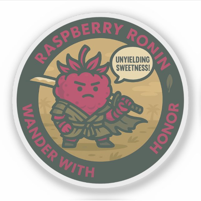 Unyielding Sweetness Warrior Raspberry  Sticker (Front)
