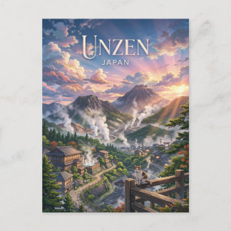 Unzen Japan Postcard
