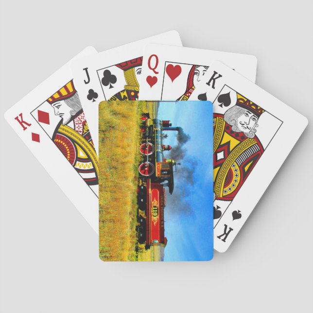 UP119 Steam Train Engine Locomotive Railroad Poker Cards (Back)