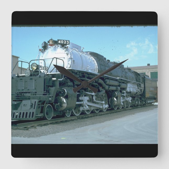 UP 4-8-8-4 "Big Boy" #4023_Trains Square Wall Clock (Front)