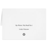 Up Above My Head No.1 Cards (Back Horizontal)