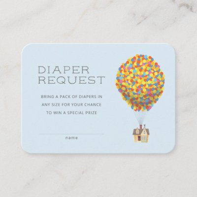 UP | Adventure Awaits Baby Shower Diaper Raffle Place Card