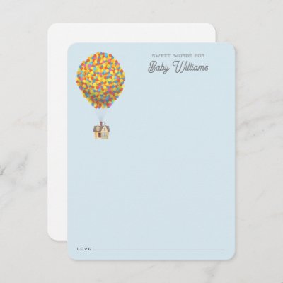 UP | Adventure Awaits Baby Shower Note Card
