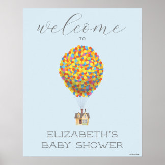 UP | Adventure Awaits Baby Shower Welcome Poster