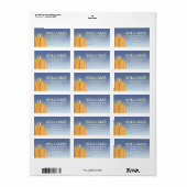 UP | Adventure Awaits Birthday Label | Zazzle
