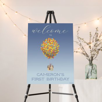 Up | Adventure Awaits Birthday Welcome Foam Board by disneyPixarUp at Zazzle