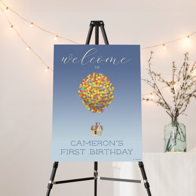 UP | Adventure Awaits Birthday Welcome Foam Board (In Situ (Stand))