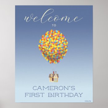 Up | Adventure Awaits Birthday Welcome Poster by disneyPixarUp at Zazzle