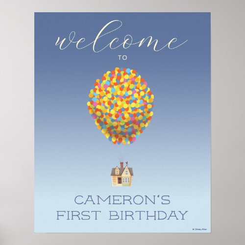 UP  Adventure Awaits Birthday Welcome Poster