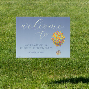 UP Adventure Awaits Birthday Welcome Sign