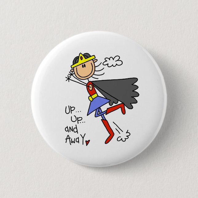 Up and Away Girl Hero Button (Front)