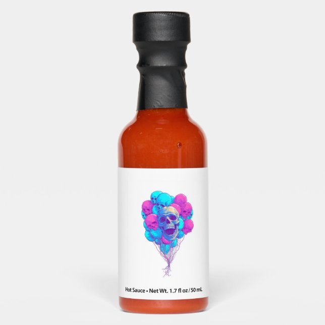 Up and Bone � Funny Floating Skull Hot Sauces (Front)