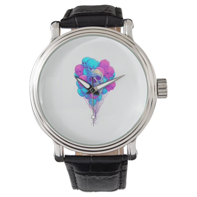 Up and Bone � Funny Floating Skull Watch (Front)