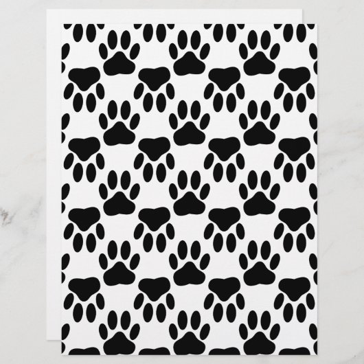 Up And Down Dog Paw Prints (Front/Back)