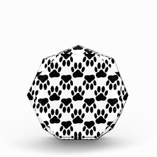 Up And Down Dog Paw Prints Award