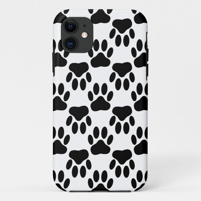 Up And Down Dog Paw Prints Case-Mate iPhone Case (Back)