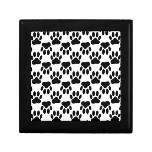 Up And Down Dog Paw Prints Gift Box