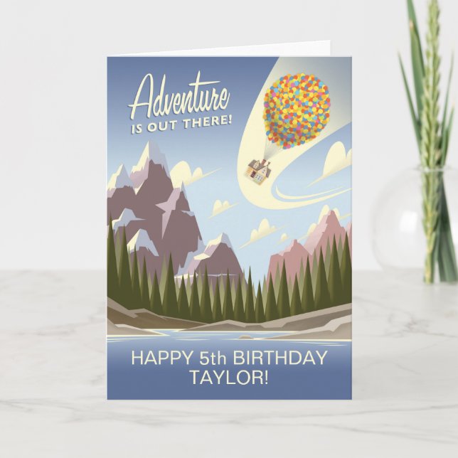 UP Birthday | Adventure is Out There Card (Front)