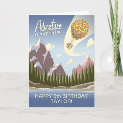 UP Birthday | Adventure is Out There Card