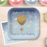 UP Birthday | Adventure is Out There Paper Plates<br><div class="desc">Set a whimsical table for your birthday celebration with these adorable Up-themed paper plates. Featuring Carl's house soaring through the sky with colorful balloons, this design captures the spirit of adventure and dreams taking flight. Perfect for any fan of the Disney Pixar film, these plates add a touch of fun...</div>