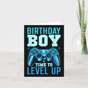 Up Birthday Boy Matching Gamer Party - Clic Fit1 Card