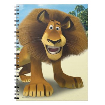 Up Close Alex Notebook by madagascar at Zazzle
