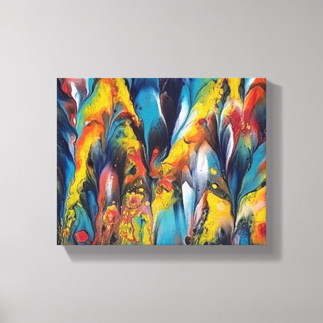 Up Close and Feathery2 Print on 10x18 Canvas (Front)