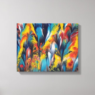 Up Close and Feathery2 Print on a 4x11 Canvas