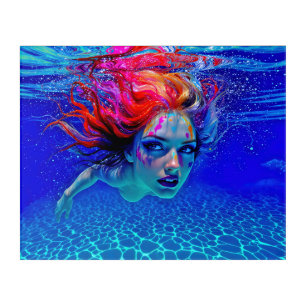 “Up Close and Personal” - A Chromatic Portrait Acrylic Print