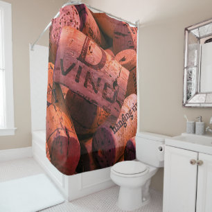 Up Close Cork Shower Curtain