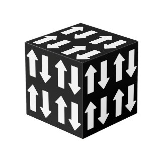 Up Down Wood Cube Decor