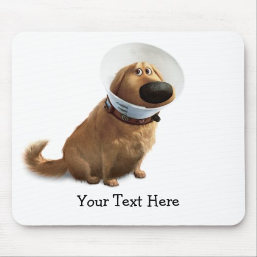 UP  Dug the Dog in Cone of Shame Mouse Pad