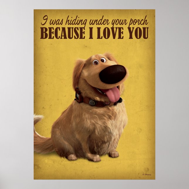 UP | Dug the Dog in Cone of Shame Poster (Front)