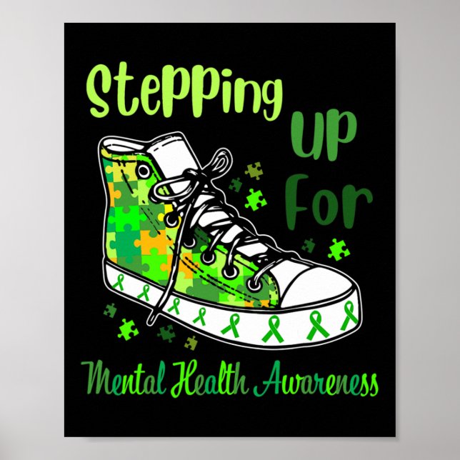 Up For Mental Health Awareness Shoes  Poster (Front)