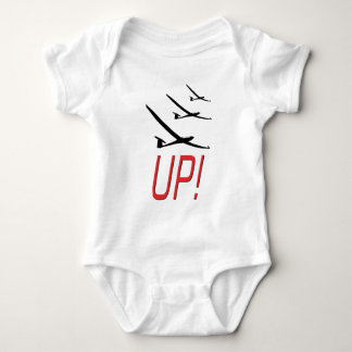 UP !  Glider Sailplane Baby Bodysuit