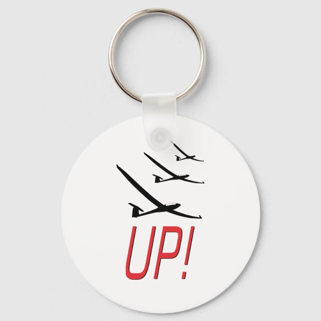 UP! Glider Sailplane Keychain (Front)