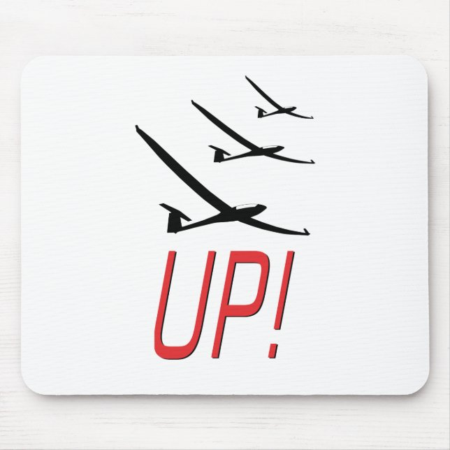 UP !  Glider Sailplane Mouse Pad (Front)