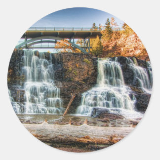 Up Gooseberry Falls Classic Round Sticker