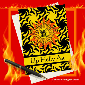 Up Helly Aa The Invincible Winter Sun Illustration by ShoaffBallanger at Zazzle