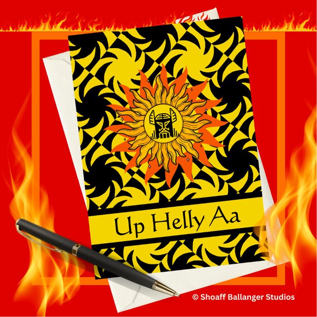 Up Helly Aa The Invincible Winter Sun Illustration Cards (Creator Uploaded)