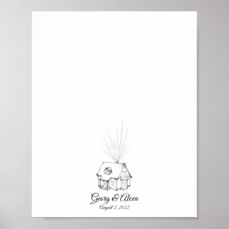 Up House Fingerprint Guestbook
