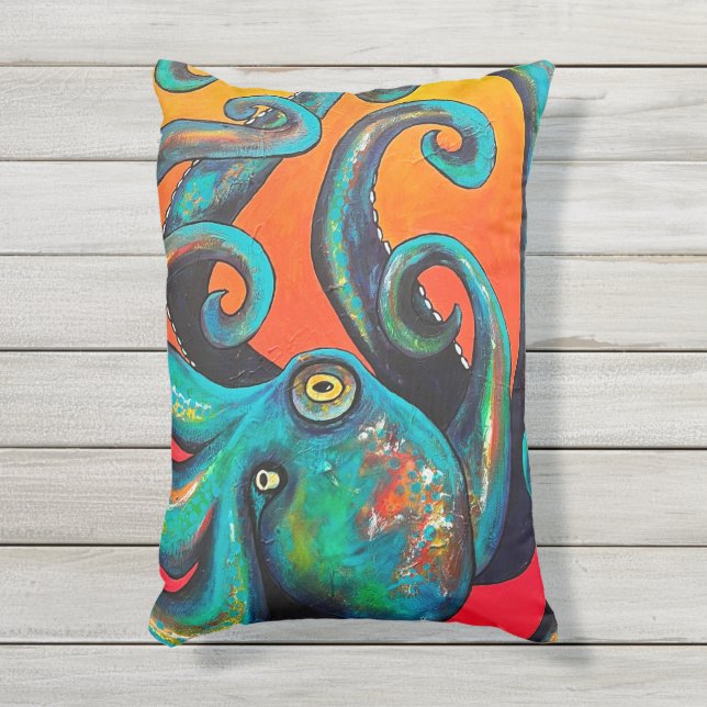 Up in Arms Outdoor Pillow (Front(Vertical))