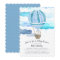 Up in the Air Baby Shower Invitation | Blue