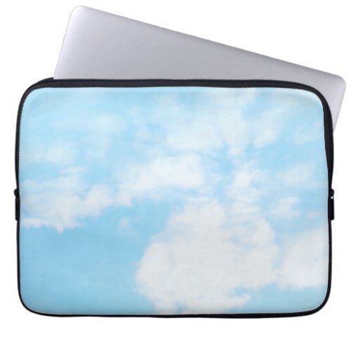 Up in the air effect blue sky laptop sleeve