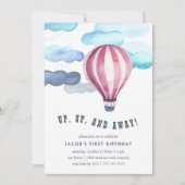 Up in the Air Kids Birthday Party Invitation (Front)