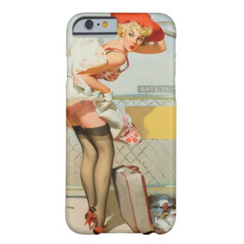 Up in the Air Pin Up Art Barely There iPhone 6 Case