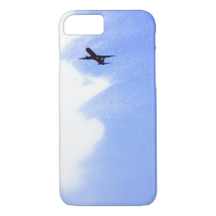 Up in the Blue Sky l In-Flight Airplane iPhone 8/7 Case
