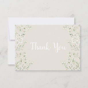 Up in the Clouds Baby Shower Thank You Card