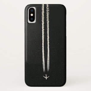 Up in the Sky/High Altitude Airplane Contrail iPhone X Case
