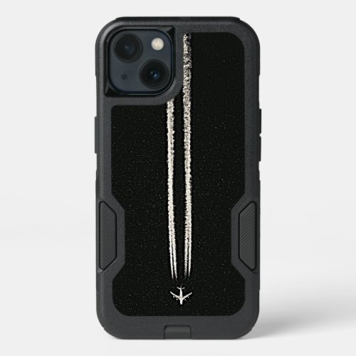Up in the SkyHigh Altitude Airplane Contrail iPhone 13 Case